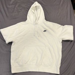All White Nike hoodie